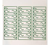 Gancio per decorazioni natalizie da 500 pezzi Gancio in PVC a forma di S per