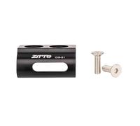 Gancio per deragliatore anteriore per bicicletta, adattatore per deragliatore anteriore, con 2 viti, CG21, nero