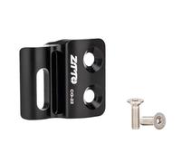 Gancio per deragliatore anteriore per bicicletta, adattatore per deragliatore anteriore, con 2 viti, CG22, nero