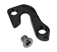 Gancio per deragliatore posteriore per bicicletta Gt per Aggressor Zaskar, staffa per telaio in lega di alluminio, gancio posteriore, kit di montaggio, colore argento o nero (nero)