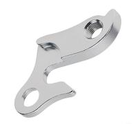 Gancio per deragliatore posteriore per bicicletta, in lega di alluminio, colore argento, per montare dadi ruota, protegge il telaio da danni da impatto, 6,5 x 4,5 x 0,7 cm, accessorio per ciclismo