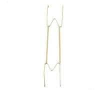 Gancio per esposizione a piastra metallica con ganci a molla regolabili per montaggio a parete, supporto invisibile da 20, 10, 12, 14, 40 cm, per piatti rotondi e quadrati, decorazione per la casa