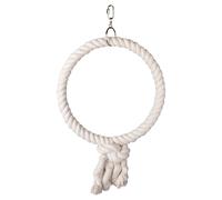 Gancio Per Gabbia Flamingo In Cotone Per Pappagallo Giocattolo Anello Bianco