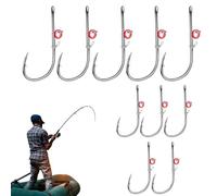 Gancio per gatto - Affidabile gancio con ardiglione in acciaio al carbonio per forza, gancio per il gatto con un set portatile da boxe | Perfetto per la pesca di gamberetti vivi in diversi ambienti