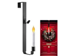 Gancio per ghirlanda per porta d'ingresso, con supporto per candelabro a LED, per porta di bagno, ghirlanda natalizia per esterni, finestre, soffitto, cucina, doccia