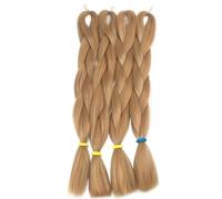 gancio per i capelli 2 confezioni for 24 pollici 100 g di estensioni sintetiche resistenti al calore 2 toni 3 toni 4 toni ombre intrecciate for capelli (Colore : #8, Dimensioni : 24inches)(39M)