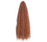 gancio per i capelli Capelli Capelli sintetici all'uncinetto for trecce africane Riccioli afro Estensioni dei capelli intrecciati brasiliani ricci(30-28INCHES 120G,3Pcs)