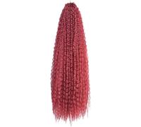 gancio per i capelli Capelli Capelli sintetici all'uncinetto for trecce africane Riccioli afro Estensioni dei capelli intrecciati brasiliani ricci(BUG-28INCHES 120G,1Pc)