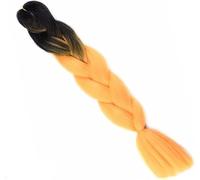 gancio per i capelli Capelli sintetici lunghi intrecciati da 24 pollici Trecce colorate 100g Capelli arcobaleno Grigio Nero Trend Way (Size : 1Pc, Color : 3 9_24INCHES 100G)(2 25-24INCHES 100G)