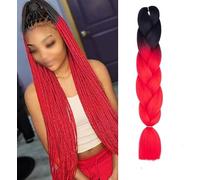 gancio per i capelli Nuove estensioni sintetiche dei capelli for realizzare capelli intrecciati africani Fibra ad alta temperatura Capelli finti for trecce-C1,24 pollici, 1 Pz/lotto(B2 1Pcs/Lot)