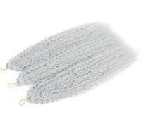 gancio per i capelli Riccioli afro Capelli all'uncinetto Ricci crespi Treccia all'uncinetto Riccioli africani Capelli Intrecciatura Ombre Capelli Rosa-M6,30 pollici, 4 Pz/lotto(M Sliver Grey 7Pcs/Lot)