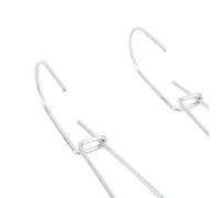 Gancio per la creazione di motivi Hoseonfn, per lo stoccaggio di carta, gancio appendente in acciaio zincato, dimensioni da 2,5x185 mm, pacchetto da 20 pcs, gancio metallico