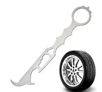 Gancio per la pulizia delle pietre dei pneumatici automobilistici, chiave multifunzionale per pneumatici, strumento per rimuovere le rocce dei pneumatici 'auto, per camion, camper, berlina, moto