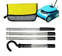 Gancio per la rimozione di robot da piscina, recupero del pulitore per piscina, ricambio per gancio per aspirazione, design in acciaio inossidabile resistente per la movimentazione della zattera da