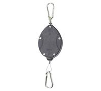 Gancio per mangiatoia per uccelli, retrattile, a doppia testa, resistente, con corda in acciaio inox, per casa, terrazza appartamento, terrazza, terrazza, serra