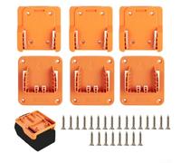 Gancio per motosega compatibile con Ridgid e per AEG 18 V, supporto per trapano a batteria, in plastica gialla, per garage o officina (3 set)