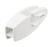 Gancio per parafango da 13 mm, regolabile, in plastica ABS, con scanalature di ingresso laterali angolate per una rapida regolazione della corda e un serraggio sicuro durante, colore: bianco