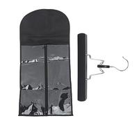 Gancio per parrucca Borsa portaoggetti Antipolvere Porta extension per parrucchino Borsa per extension viaggio Parte anteriore trasparente Materiale premium Cerniera liscia per