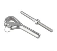 Gancio per pellicano a sgancio rapido, in acciaio inox 316, per applicazioni marine, tra cui zattera di salvataggio e ancoraggio (8 mm)