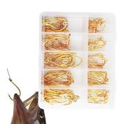 Gancio per pescatore per acqua di mare, in acciaio al carbonio affilato, gancio per di mare, per la e attrezzature per pelli di basso, salmone, muschio, pesce barrakuda Walleye