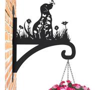 Gancio per piante, design a forma di cane, lanterna decorativa da parete per piante grasse, , campane a , cortile, giardino, balcone