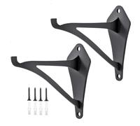 Gancio per piante - Supporto da parete per cesti | Appender per piante in ferro da esterno 16,2 x 10 cm | 2 pezzi anti colpo polvere dipinta per vasi lanterne terrazze cucine garage