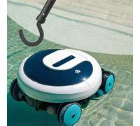 Gancio per piscina in ABS per aste telescopiche fino a 2,5 cm OD - 20,3 cm nero accessorio pulitore robot per piscina, include 2 ganci per una migliore pulizia Rea