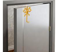 Gancio per porta con fiocco, gancio in metallo per ghirlanda, armadio,