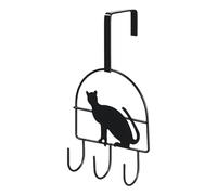 Gancio per porta - sopra gli spessori delle porte | Gancio in metallo invisibile dietro le porte | Gancio per asciugamani | Gancio per cappotti durevoli per vestiti, cappelli, asciugamani