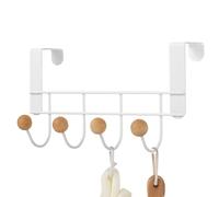 Gancio per porta - Stabile, | Portasciugamani, guardaroba, antiruggine, per ingresso, cucina, bagno, camera da | sopra il gancio per vestiti e cappelli | non è adatto per bagni