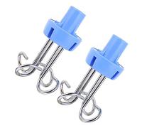 Gancio per Portaflebo in Acciaio Inox, 2 Pezzi, Ganci, Argento | Aste e Sacche Infusionale, Installazione Rapida, Resistente alla Corrosione, Ricambio Pratico per Casa e Clinica