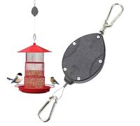 Gancio per puleggia per appendere - Porta vaso a doppia estremità con puleggia retrattile,Supporto per cestello di fiori | per appartamento, balcone, giardino, cortile, patio, terrazzo