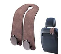 Gancio Per Ripostiglio Su Schienale Sedile Auto,Appendino universale doppio in similpelle PU - Gancio per poggiatesta auto - Per Viaggio, Gita in Auto, Guida Quotidiana, Campeggio Estivo, Pendolarismo