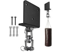 Gancio per sacco da boxe, gancio per montaggio a parete e soffitto, rotazione a 360°, supporto riutilizzabile per sacco da boxe resistente, attrezzatura antiscivolo multifunzionale per allenamento