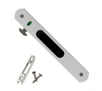 Gancio per serratura per porta scorrevole in lega di zinco, invisibile 90 tipo chiusura per finestra con interruttore verso il basso, chiusura di sicurezza incorporata per finestra di casa e ufficio