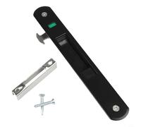 Gancio per serratura per porta scorrevole in lega di zinco, invisibile 90 tipo chiusura per finestra con interruttore verso il basso, chiusura di sicurezza integrata per finestra di casa e ufficio