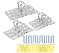 Gancio per soffitto resistente a 9 pezzi, plafoniere con gancio a lampadario a piastra base con montaggio a vite (70MM, 80MM, 95MM)