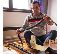 Gancio per sponda del letto da 6 pezzi, larghezza 32 mm, fibbia per cerniera