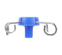 Gancio per Supporto Flebo in Acciaio Inox e Plastica per 13mm | Accessorio per Rack Verticale, Adatto a Clinica e Ospedale, Struttura Compatta e Pratica