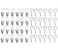 Gancio per tenda IKEA RIKTIG con clip, confezione da 24 NUOVO