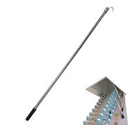 Gancio per tetto a - Gancio di traino per porta mansardata Gancio di traino diviso per soffitta - Corda per scale mansardate, gancio per porta del garage, forniture per tetti