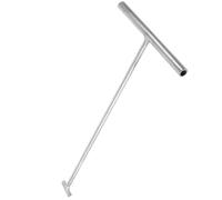 Gancio per Tombini in Acciaio Inox a T, per coperchi | Impugnatura Ergonomica Antiscivolo, Leva Robusta, Adatto a Idraulici e Squadre Stradali, per Lavori Pubblici