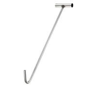 Gancio per tombino a T 50 cm con punta smussata per sollevare coperchi