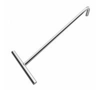 Gancio per tombino, utensile per Gancio per tombino in Acciaio Inossidabile 304 - Gancio a T per Sollevare tombini, Molle per trampolini e Porte per persiane domestiche - Diametro 12 mm, LUN