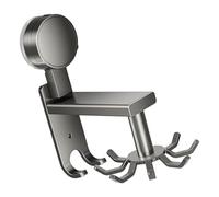 Gancio per utensili da cucina in alluminio con rotazione a 360 gradi da parete per utensili da cucina aggiornamenti per appendere e riporre facilmente sotto il gancio dell'armadio