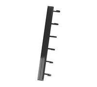 Gancio Per Utensili Da, Gancio Da Parete in Alluminio Con Cuscinetto Resistente 30 Cm 6 Ganci, Alluminio Spaziale, Installazione Comoda Senza Foratura, Conserva Coltelli,