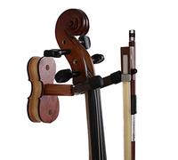 Gancio per violino in legno duro, gancio per violino in palissandro con gancio per arco per uso domestico e studio a parete