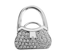 Gancio pieghevole crea creativo a forma di borsetta forte adesiva forte gancio da punzonatura per l'argento da casa