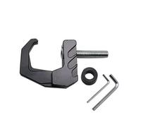 Gancio pieghevole for motocicletta, gancio for artiglio, gancio for casco da moto in alluminio CNC resistente, gadget, porta guanti, scooter, portabottiglie(Black)