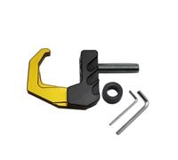 Gancio pieghevole for motocicletta, gancio for artiglio, gancio for casco da moto in alluminio CNC resistente, gadget, porta guanti, scooter, portabottiglie(Gold)